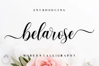 Belarose Modern Calligraphy font