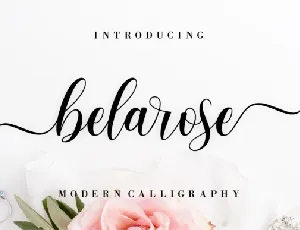 Belarose Modern Calligraphy font