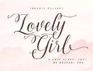 Lovely Girl font