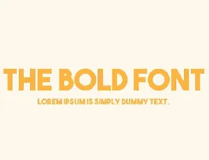 The Bold font