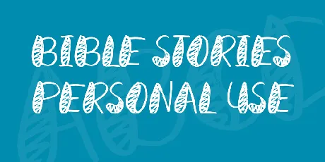 Bible Stories Personal Use font