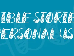 Bible Stories Personal Use font