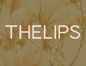 Thelips font