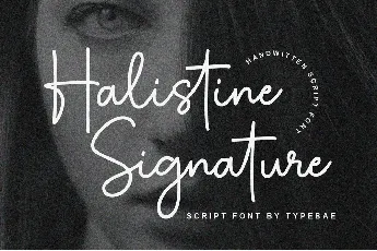 Halistine Signature font