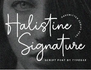 Halistine Signature font