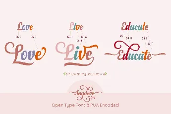 Anydore font