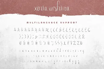 Xenia Urshina Demo font