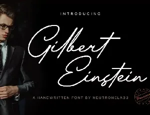 Gilbert Einstein font