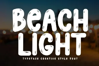 Beach Light Display font