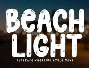 Beach Light Display font