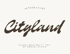 Cityland font