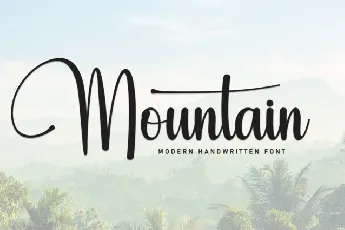 Mountain Script Typeface font