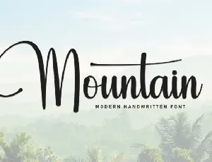 Mountain Script Typeface font