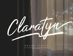 Claratyn font