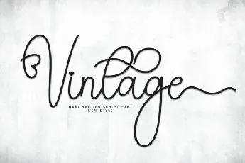 Vintage Script font