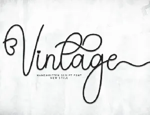 Vintage Script font