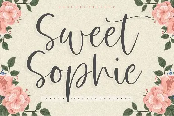 Sweet Sophie Handwritten Script font