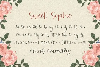 Sweet Sophie Handwritten Script font