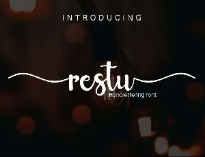 Restu Script font