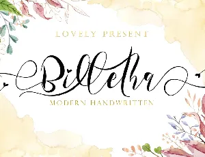 Billetha font