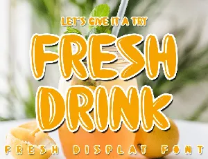 Fresh Drink font