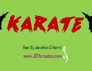 Karate Personal Use font