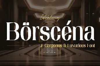 Borscena Personal Use font