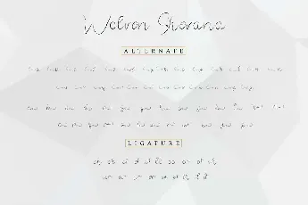 Wolven Shevana Demo font