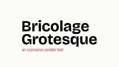 Bricolage Grotesque Family font