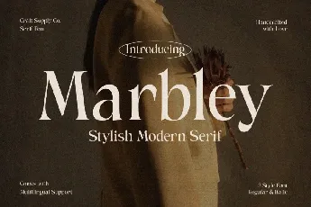 Marbley font