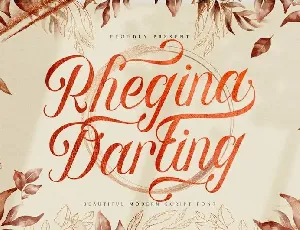 Rhegina Darling Calligraphy font