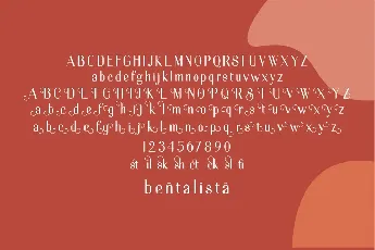 Bentalista font