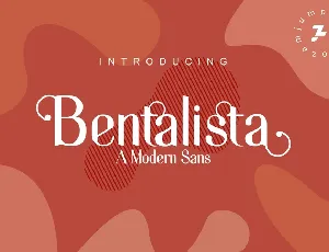 Bentalista font