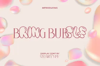 Bring Bubble font