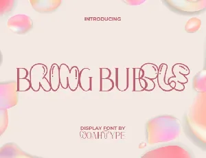 Bring Bubble font