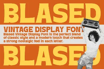 Blased font