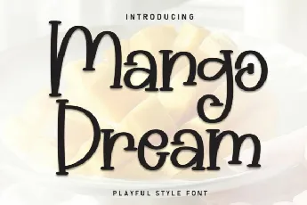 Mango Dream Display font