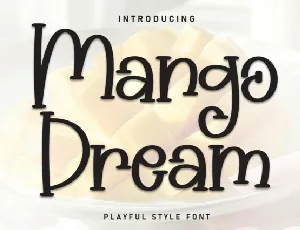 Mango Dream Display font