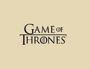 Game Of Thrones font