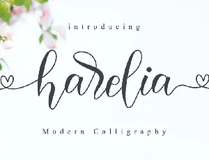 Harelia Lovely Script font