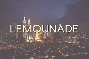 Lemounade font