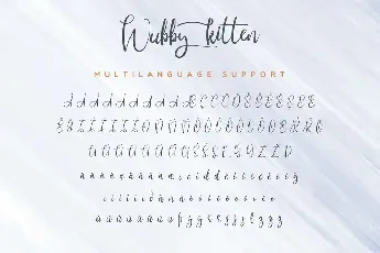 Wubby Kitten Demo font