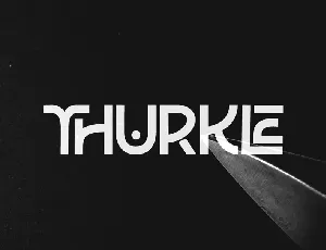 Thurkle font