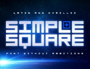 Simple Square font