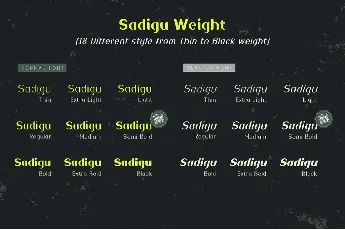 Sadigu font