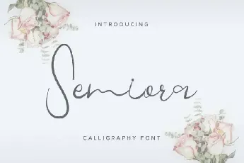 Semiora Calligraphy font