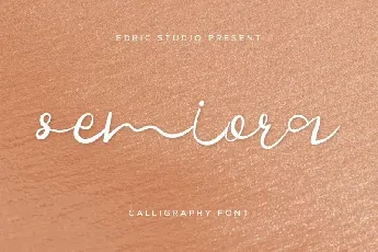 Semiora Calligraphy font