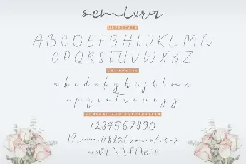 Semiora Calligraphy font