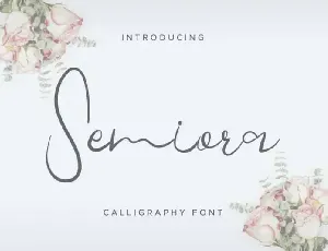 Semiora Calligraphy font