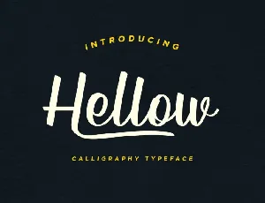 Hellow â€“ Calligraphy Typeface font